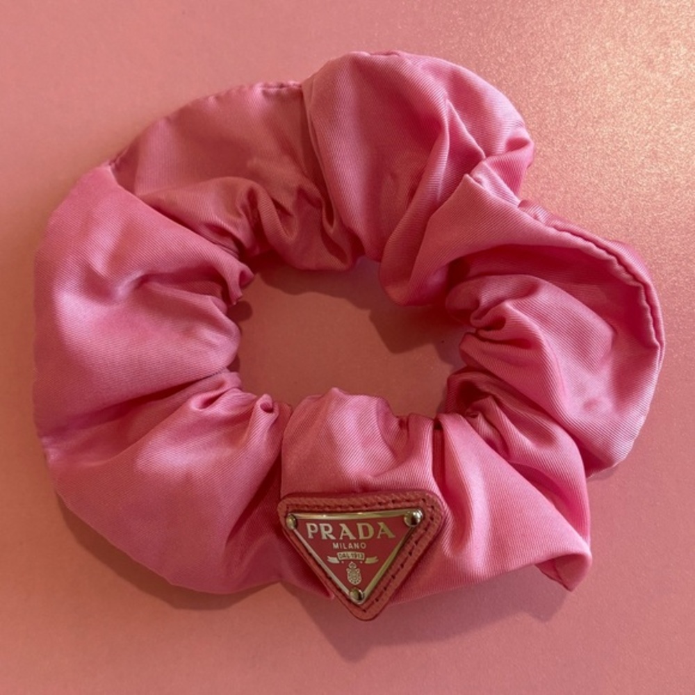 Prada • Women's Re-Nylon Scrunchie • Begonia Pink • Used 5-8 Times • Luxury